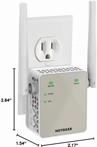 Vista 8 de Extensor de rango NETGEAR N300 de WiFi, Essentials Edition (EX2700)