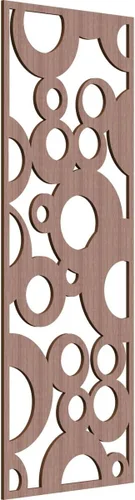 Vista 50 de 9 3/8"W x 24 3/8"H x 1/4"T Farwell Decorativos Paneles de Pared de Madera Calado, Hickory