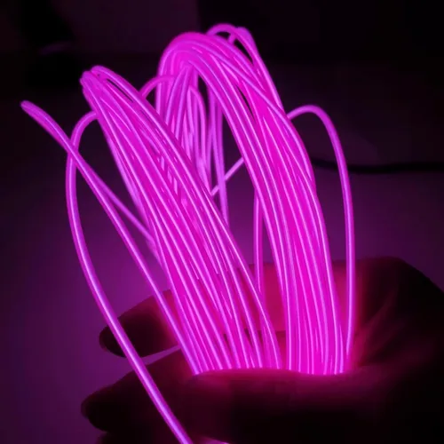Vista 19 de Tira de luces LED de 360° – con opciones de alimentación de batería/USB – Luces LED flexibles para dormitorio, decoración del hogar, diseños