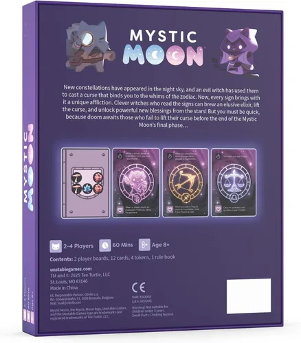 Vista 4 de Unstable Games Paquete de expansión Mystic Moon Curse of the Zodiac
