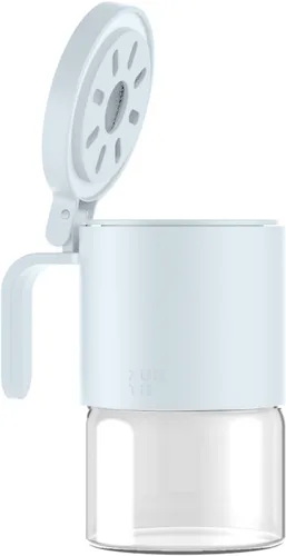 Vista 17 de Zuutii Tarros de vidrio para especias a prueba de humedad con cucharas, juego de 2 botellas de especias de 10 onzas / 10.1 fl oz, mini tarros