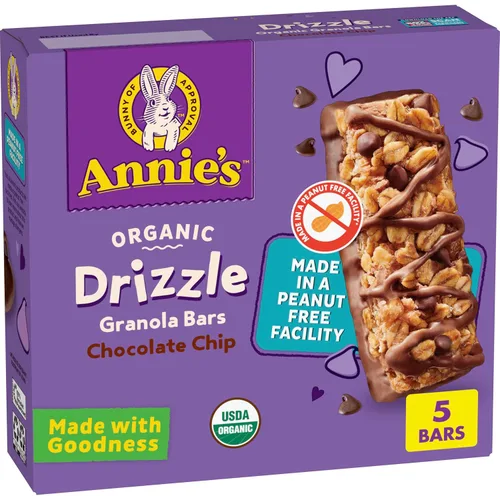 Vista 23 de Annie's Barras de granola masticables orgánicas, chispas de chocolate, 12 unidades (paquete de 6)