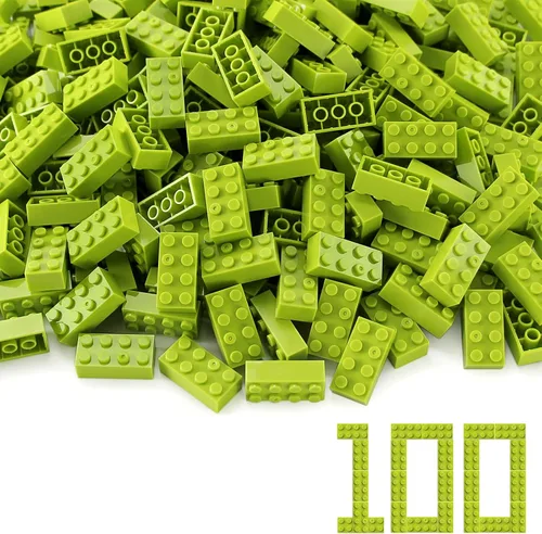 Vista 72 de 100 piezas 2 x 4 Ladrillos Piezas Negras Partes Clásico Juego Creativo Bloques de Construcción Juego de Partes Accesorios de Juguete Compatibles