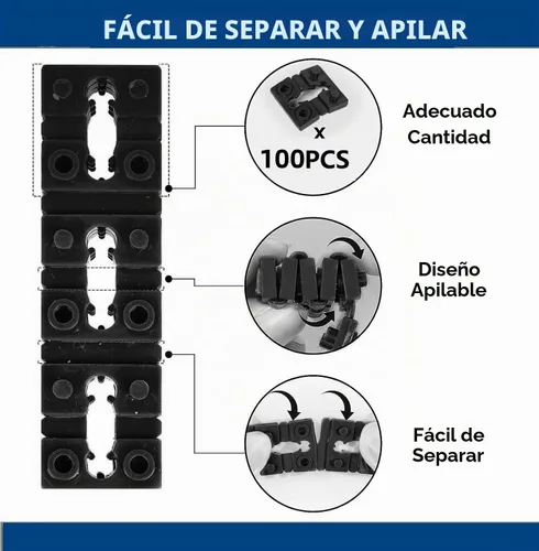 Vista 6 de 100 piezas Espaciadores de Tomacorriente para Caja Eléctrica, Espaciadores de Toma de Corriente Eléctrica Calzas Interruptor y Espaciador de Gris