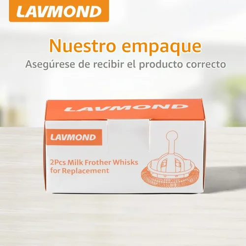 Vista 5 de Batidores compatibles con Nespresso Aeroccino 3/4/Plus de repuesto para espumador de leche, paquete de 2