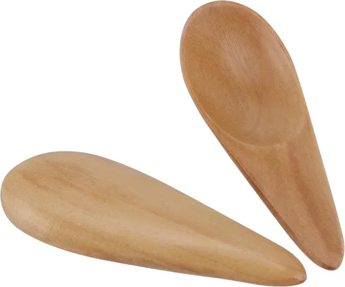 Vista 4 de HAKZEON 20 mini cucharas de madera, cuchara de sal pequeña con mango corto, pequeñas cucharas de madera para tarros de especias, hojas de té