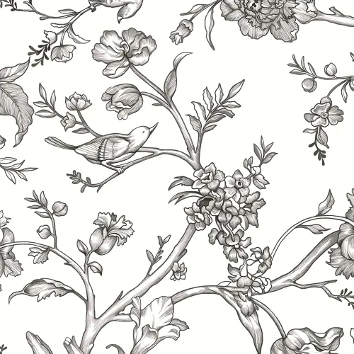 Vista 15 de Safiyya Papel Tapiz Despegar y Pegar Floral Vintage Papel de Contacto 17.3" x 78.7" Papel de Pared Amigable para Inquilinos Autoadhesivo Removible