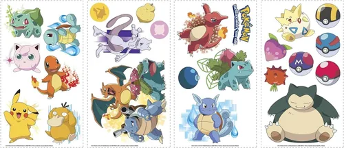 Vista 3 de RoomMates RMK2535SCS Pokemon Iconic - Calcomanías de pared para despegar y pegar