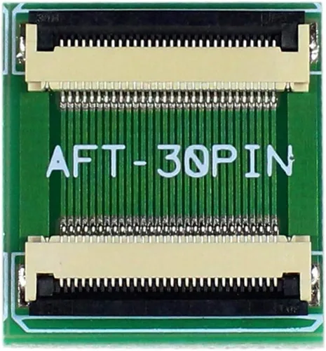 Vista 3 de VSDISPLAY 30Pin a 30Pin ZIF 0.020 in Adaptador de conector con cable plano de extensión FFC Extend