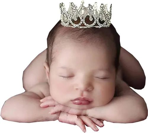 Vista 8 de Diadema para sesiones de fotos para recién nacidos, de cristal, princesa, fiesta, accesorios de fotografía