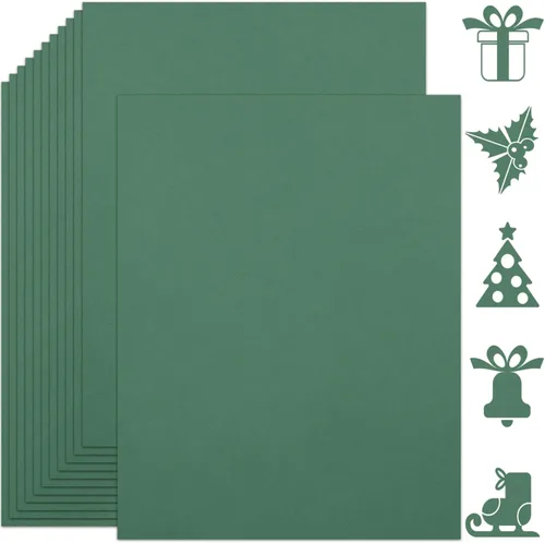 Vista 15 de 25 hojas de papel de cartulina negro 8.5'' x 11'', 250 g/m²/92 lb papel grueso para álbum de recortes, invitaciones, impresión y tarjetas DIY
