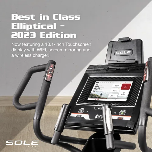 Vista 3 de Máquinas de ejercicio elípticas SOLE Fitness, Modelos E25, E35, E95, E95S, E98, máquinas elípticas para uso en el hogar, equipo de ejercicio