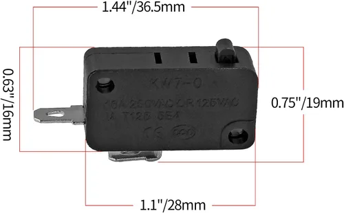 Vista 2 de 6 piezas de repuesto para interruptor de puerta de horno microondas W10269458 W10727360 W10269460 SZM-V16-FC-61 SZM-V16-FC-62 SZM-V16-FC-63