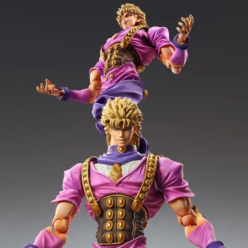 Vista 4 de QAHEART Figuras de Brando Kujo Jotaro/Joseph Joestar - Figura de anime, estatuas de acción ultra movibles, adornos