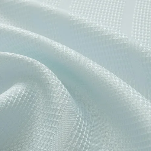 Vista 6 de Home Queen - Cortinas de nido de abeja para baño, cortinas pequeñas con bolsillo para varilla repelentes al agua, 30 pulgadas de ancho x 45 pulgadas