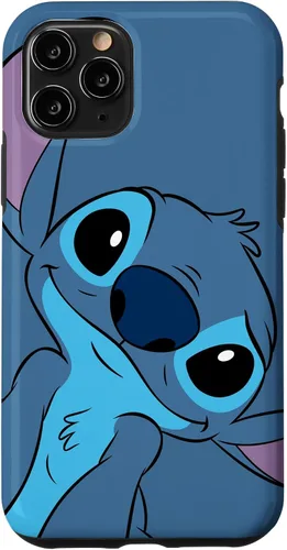 Vista 32 de Disney Lilo y Stitch Linda Carátula de Stitch en Color Gris Pizarra para iPhone 17