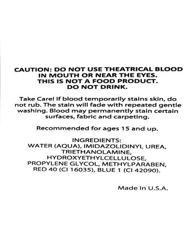 Vista 4 de Sangre de vampiro, sangre falsa realista, 32 onzas, calidad teatral, sangre falsa roja ricamente pigmentada para Halloween, vampiro, zombi, disfraz