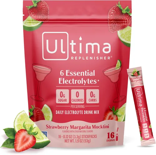Vista 20 de Ultima Replenisher - Bebida de electrolitos en polvo vegana, sin azúcar ni OMG, bebida hidratante adecuada para dieta cetogénica, paquetes