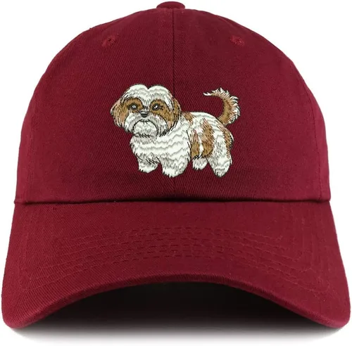 Vista 13 de Trendy Apparel Shop Shih Tzu Dog - Gorra bordada de algodón suave de perfil bajo para papá