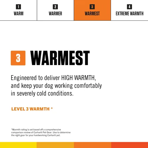 Vista 4 de Carhartt Firm Duck - Abrigo aislante para perros, resistente al clima y duradero para condiciones frías y ventosas, libre de PFAS (Carhartt marrón)