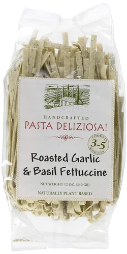 Vista 3 de Pasta Deliziosa! Pasta artesanal, Linguine con condimento de Bahía de Chesapeake, 12 onzas