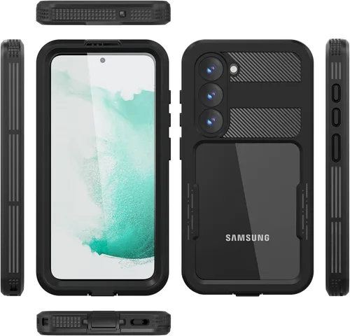 Vista 7 de Samsung Galaxy S23 - Funda impermeable a prueba de caídas, Galaxy S23 de cuerpo completo, funda totalmente sellada con protector de pantalla