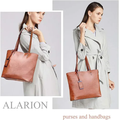 Vista 7 de Alarion - Bolso bandolera con asa superior para mujer, bolso de mensajero