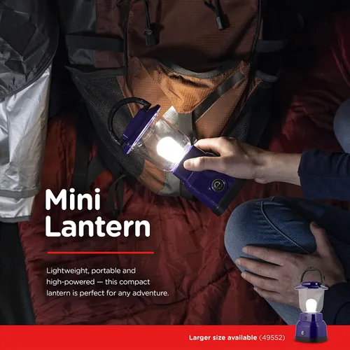 Vista 2 de Enbrighten Mini linterna LED para campamento, funciona con pilas, 200 lúmenes, 40 horas de funcionamiento, 3 modos, luz nocturna para niños, ideal
