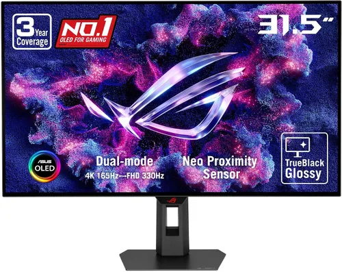 Vista 15 de ASUS ROG Swift OLED 27" 1440P Monitor para juegos (PG27AQDP) - WOLED, QHD, 480Hz, 0.03ms, compatible con G-SYNC, disipador de calor personalizado
