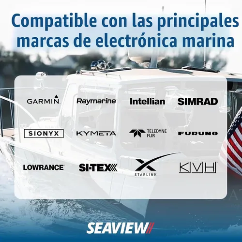 Vista 7 de SEAVIEW Prensaestopas de cable de ajuste retro Cable impermeable de grado marino que pasa a través de la abrazadera de cable Compatible