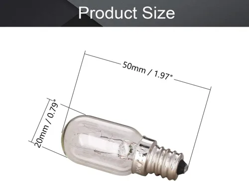 Vista 2 de Othmro 1 bombilla de microondas 110-130 V 10 W bombilla de microondas E12, 2700 K cálido horno bombilla reemplazo electrodoméstico, incandescente