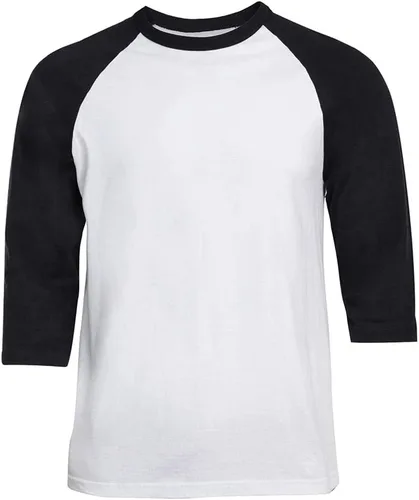 Vista 6 de Men's 3/4 Sleeve Raglan Cotton Baseball Tee Shirt