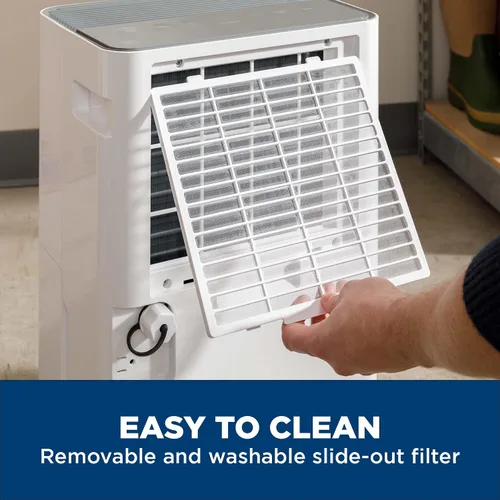 Vista 8 de GE Energy Star - Deshumidificador portátil para sótano, dormitorio, baño, armario o habitaciones pequeñas de hasta 1500 pies cuadrados, 22 pintas