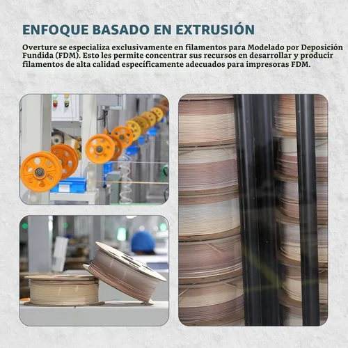 Vista 8 de OVERTURE - Filamento PLA Rock de 1.75 mm, para impresora 3D de mármol, carrete de 2.2 libras, precisión dimensional +/- 0.02 mm, para impresoras FDM