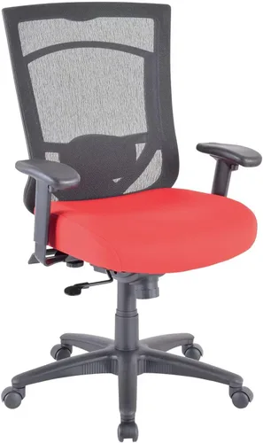 Vista 11 de Tempur-Pedic Silla de oficina de tela con respaldo de malla - Negro y gris ágata