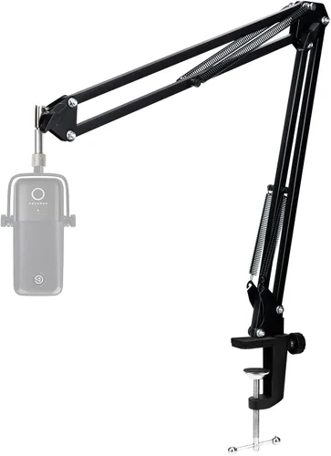 Vista 16 de Para HyperX Quadcast Boom Arm - Soporte de micrófono mejorado con cubierta de micrófono para reducir los ruidos del viento, brazo de micrófono