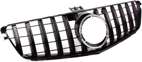 Vista 4 de Parrilla delantera estilo GT para Mercedes-Benz Clase C W204 C200 C230 C300 C350 2008-2014 (negro)