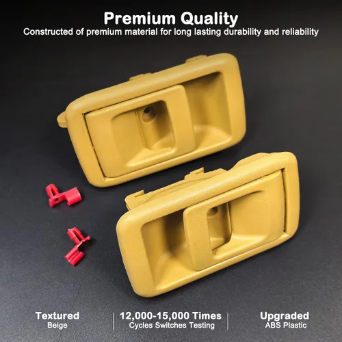 Vista 3 de Manijas interiores interiores para Toyota Tacoma 2001-2004, 4Runner 1996-2002, Camry 1987-1991, Tercel 1995-1998, lado del conductor y del pasajero