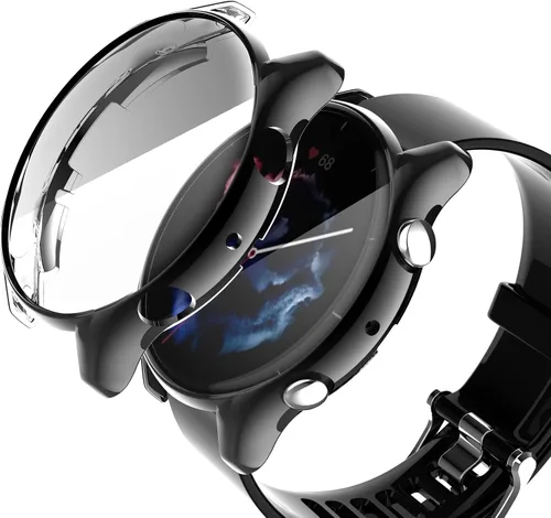 Vista 2 de Funda protectora de pantalla compatible con Amazfit GTR 3 y GTR 3 Pro Premium TPU suave cubierta protectora delgada [a prueba de arañazos]