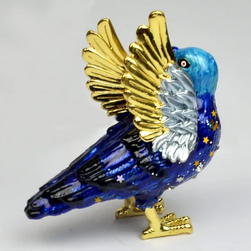 Vista 5 de Feng Shui Cosmic Raven Ornamentos Estatua Atrae la Riqueza para la Decoración del Hogar W5269 Cuervo Cósmico