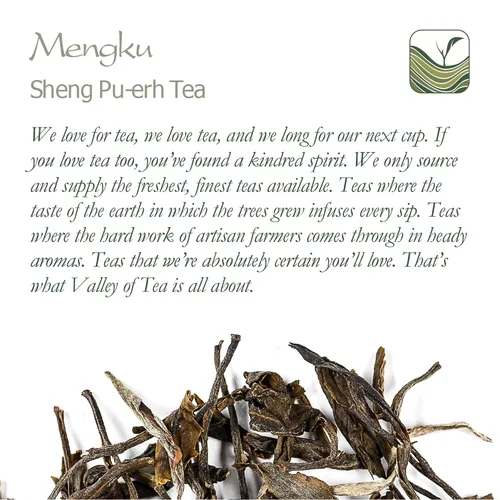 Vista 6 de Sheng Pu er Té Yunnan - Mengku Young Pu-erh Té - Pu erh crudo Té Yunnan China - Pu Er chino o té rojo Pu-erh - Puh Er - Puer té desnudo - Pu-Erh Té