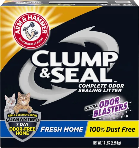 Vista 2 de ARM & HAMMER Clump & Seal - Arena para gatos, aroma fresco, 14 libras