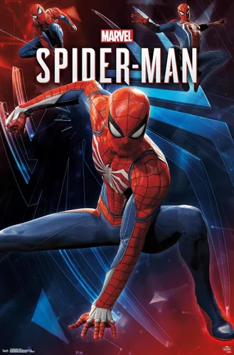 Vista 15 de Trends International Marvel Comics - Póster de pared de Spider-Man - Poses de 14.725 x 22.375 pulgadas, versión enmarcada de madera de granero