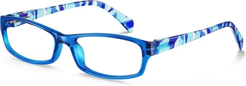 Vista 8 de Reading Glasses for Women, Rectangle Readers for Women with Blue Light Blocking Spring Hinge Eyeglasses UV Filter