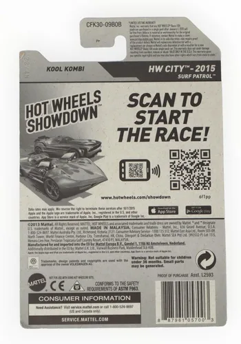 Vista 2 de 2015 Hot Wheels Hw City - Volkswagen Kool Kombi
