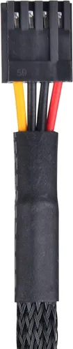 Vista 10 de SilverStone Technology - Fuente de alimentación ATX flexible de 350 watts con cables fijos y 80 Plus Gold con conector PCIe de 6 pines