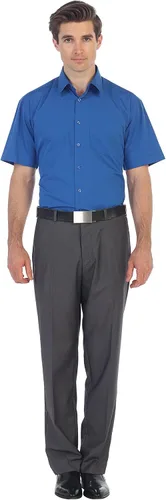 Vista 3 de Gioberti Camisa de vestir sólida de manga corta para hombre