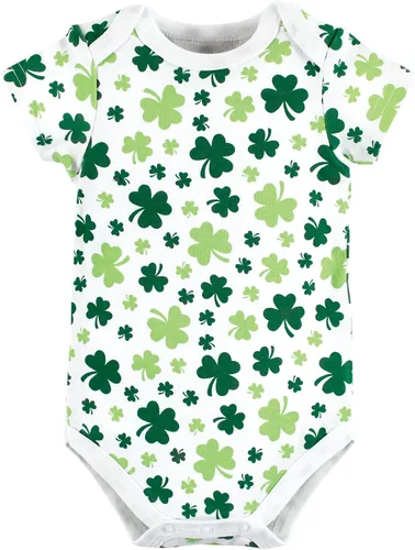Vista 140 de Hudson Baby baby-girls Cotton Bodysuits 3-pack