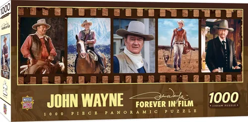 Vista 9 de MasterPieces Rompecabezas de 1000 piezas de John Wayne para adultos, familia o jóvenes, diseño de vaquero de Estados Unidos, 19.25 x 26.75 pulgadas