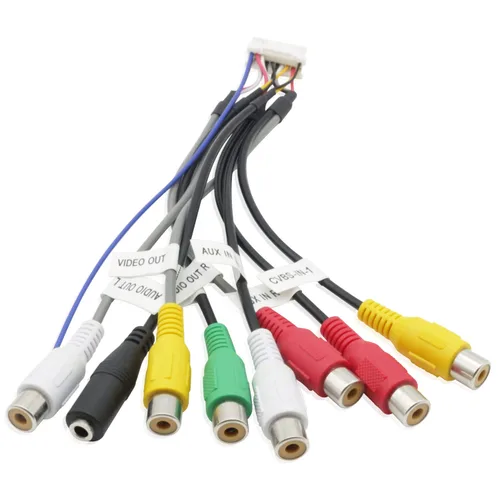 Vista 8 de Adaptador de radio estéreo para coche Android (20 pines) En Dash Stereo RCA Asamblea Audio Video Cableado Arnés Subwoofer Micrófono Entrada Enchufe